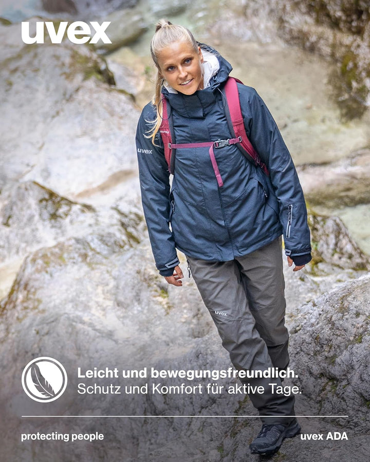 Uvex ADA 7634 Damen-Wetterhose - bei Wind & Regen - Atmungsaktiv & Wasserfest, Oliv
