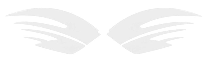 BIKE-label Seitentank Tankpad Motorrad Weiss kompatibel für Honda 810014