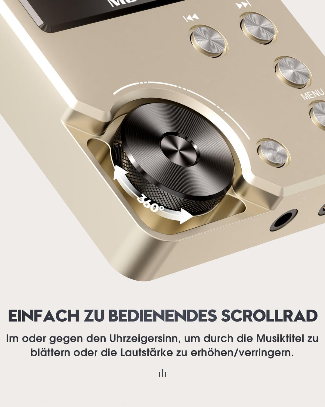 MECHEN M30 Hi Res MP3 Player, DSD FLAC DAC CUE Verlustfreier Hochauflösender Audio Player, HiFi Digi