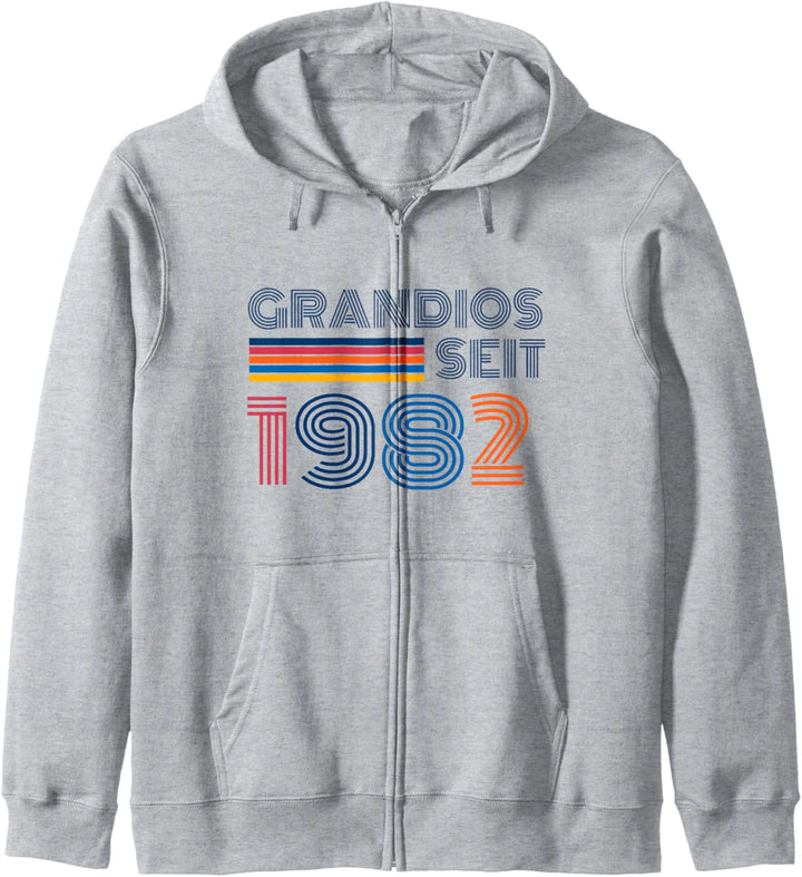 Grandios seit 1982 - 40. Geburtstag Damen Herren Jahrgang 82 Kapuzenjacke