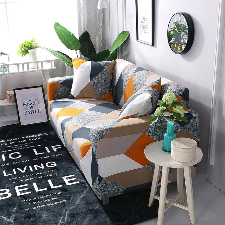 ARNTY Sofabezüge, Moderne Elastischer Sofabezug Stretch 1/2/3/4 Sitzer Couchbezug Antirutsch Blumend