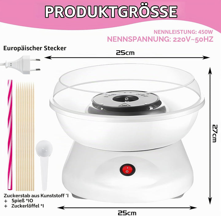 Zuckerwattemaschine Für Zuhause, Zuckerwatte Maschine, Retro Cotton Candy Machine, 450w Für Verschie