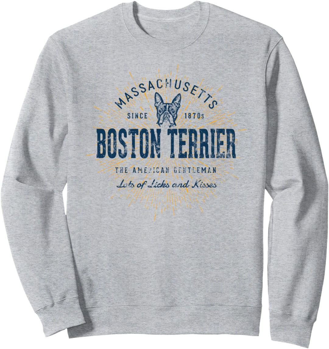 Boston Terrier Geschenk Vintage Boston Terrier Sweatshirt