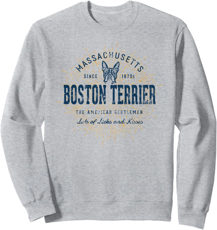 Boston Terrier Geschenk Vintage Boston Terrier Sweatshirt