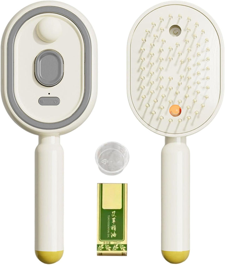 Generisch Dampf-Haarbürste, Entwirrendes Design mit Öl-Messbecher, Dampfglätter für die tägliche Rei