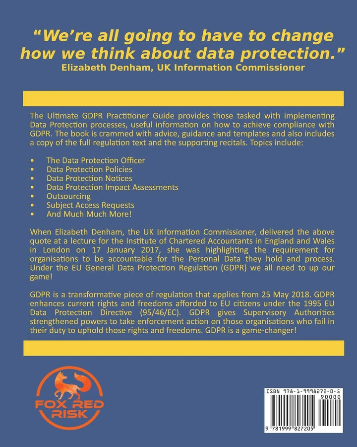 The Ultimate GDPR Practitioner Guide: Demystifying Privacy & Data Protection, Taschenbuch