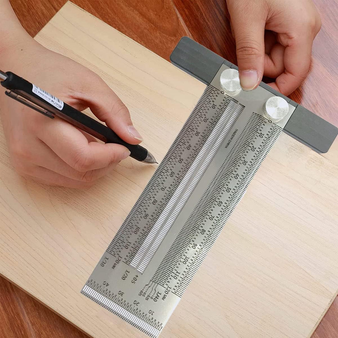 Ultra präzise Markierung T-Regel Edelstahl Markierung Lineal, T Quadrat High Precision Holzbearbeitu