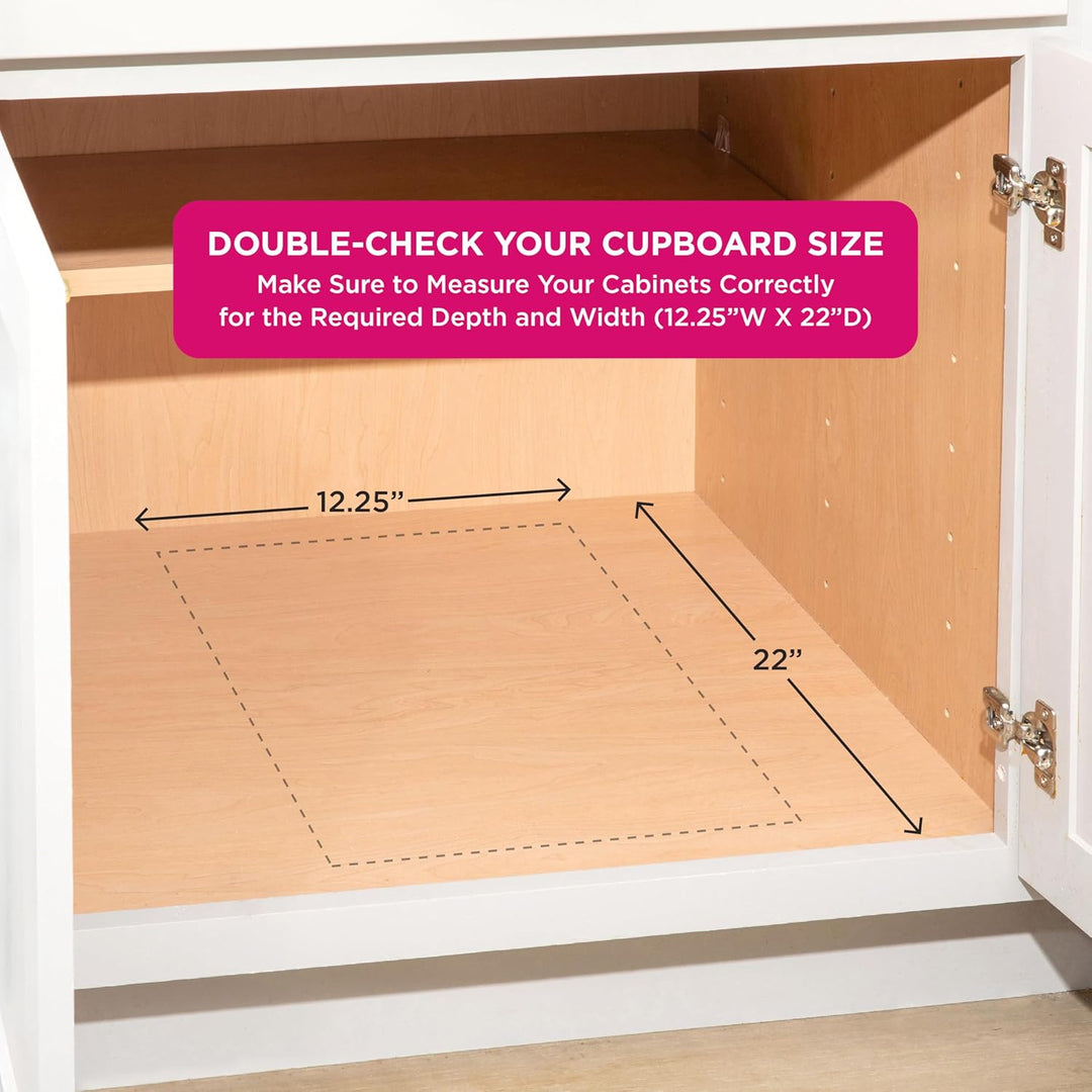 HOLDN’ STORAGE Ausziehbarer Schrank-Organizer – 12,7 cm hohe ausziehbare Schubladen für Küchenschrän