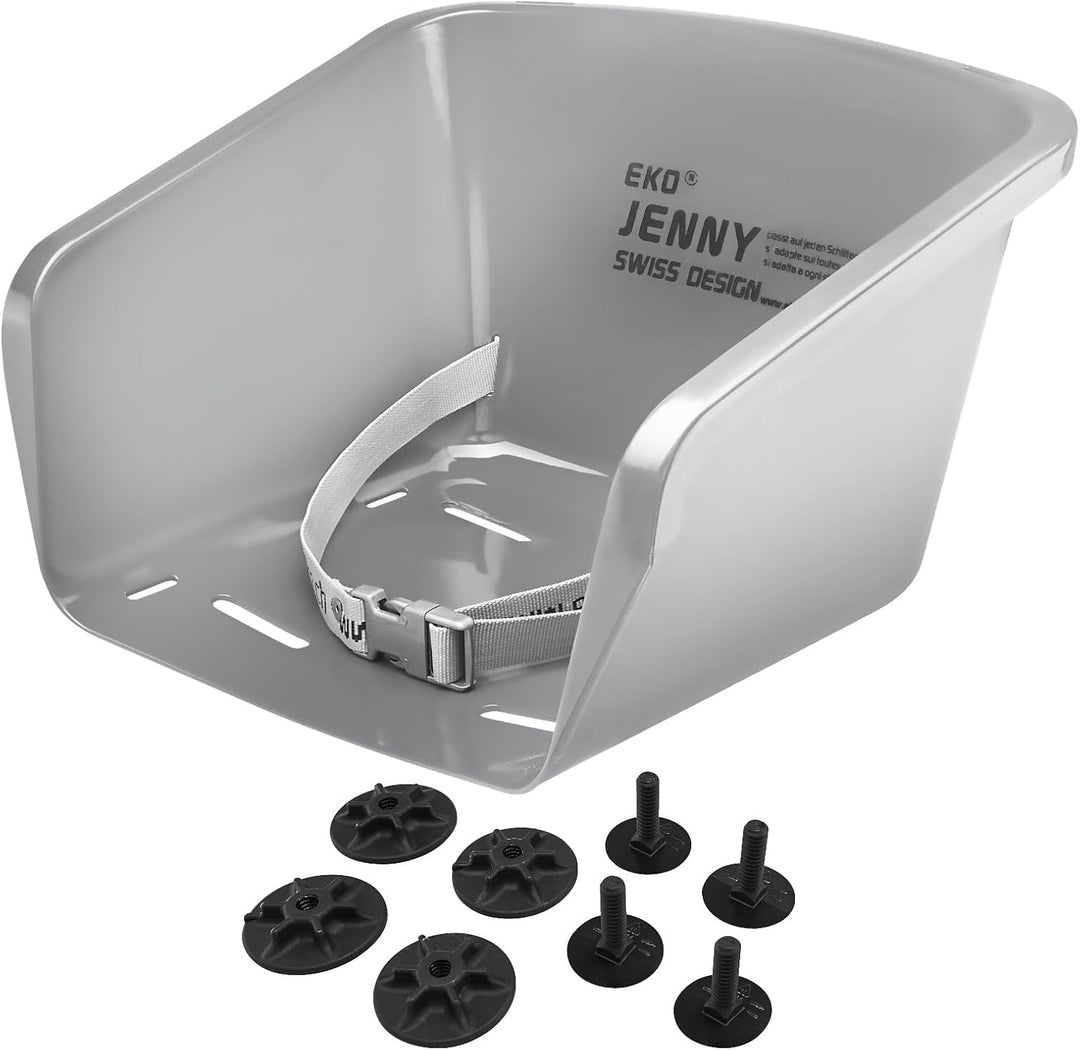 EKO Schlittensitz Jenny, 33x38x24 Silber