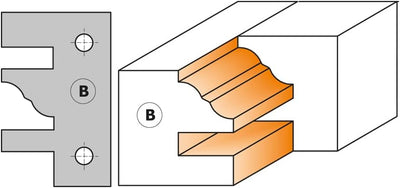 CMT 692.121.50 – Cabezal Sin contracuch. D = 120 x 40 x 50 (Ahorn)