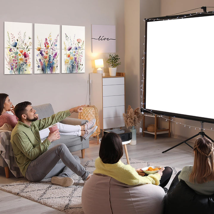 JBER Art Akustikplatten, 6-Pack selbstklebende grosse Wandmalereien für Wanddekoration, schallabsorb