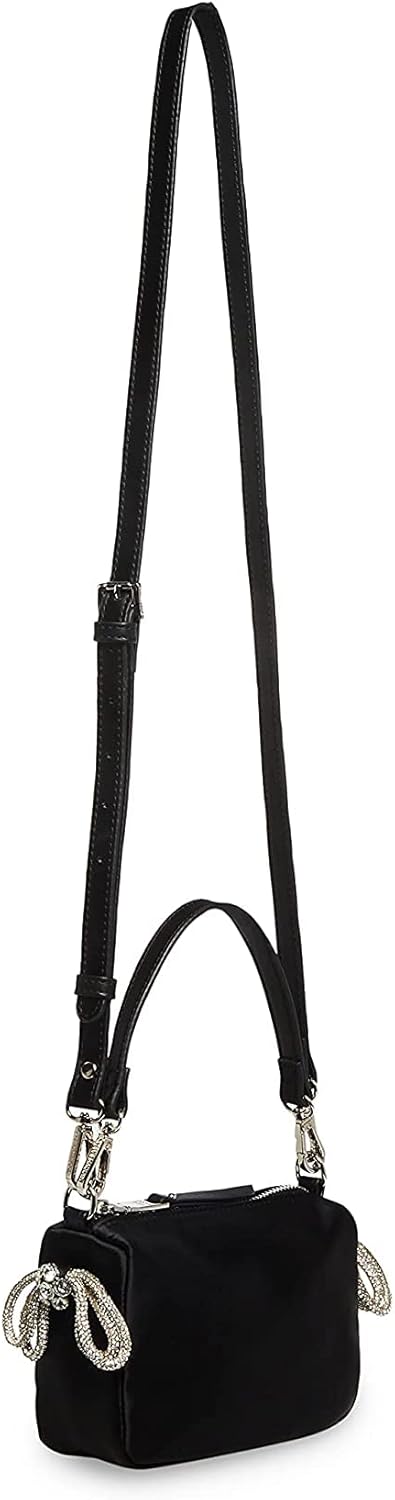 Steve Madden Noble-B Mini-Tasche aus Satin Einheitsgrösse Schwarz, Einheitsgrösse Schwarz