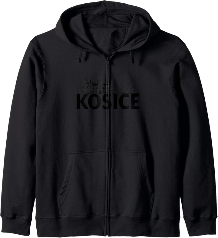 Kosice Slowakei City Skyline Silhouette Umrissskizze Kapuzenjacke
