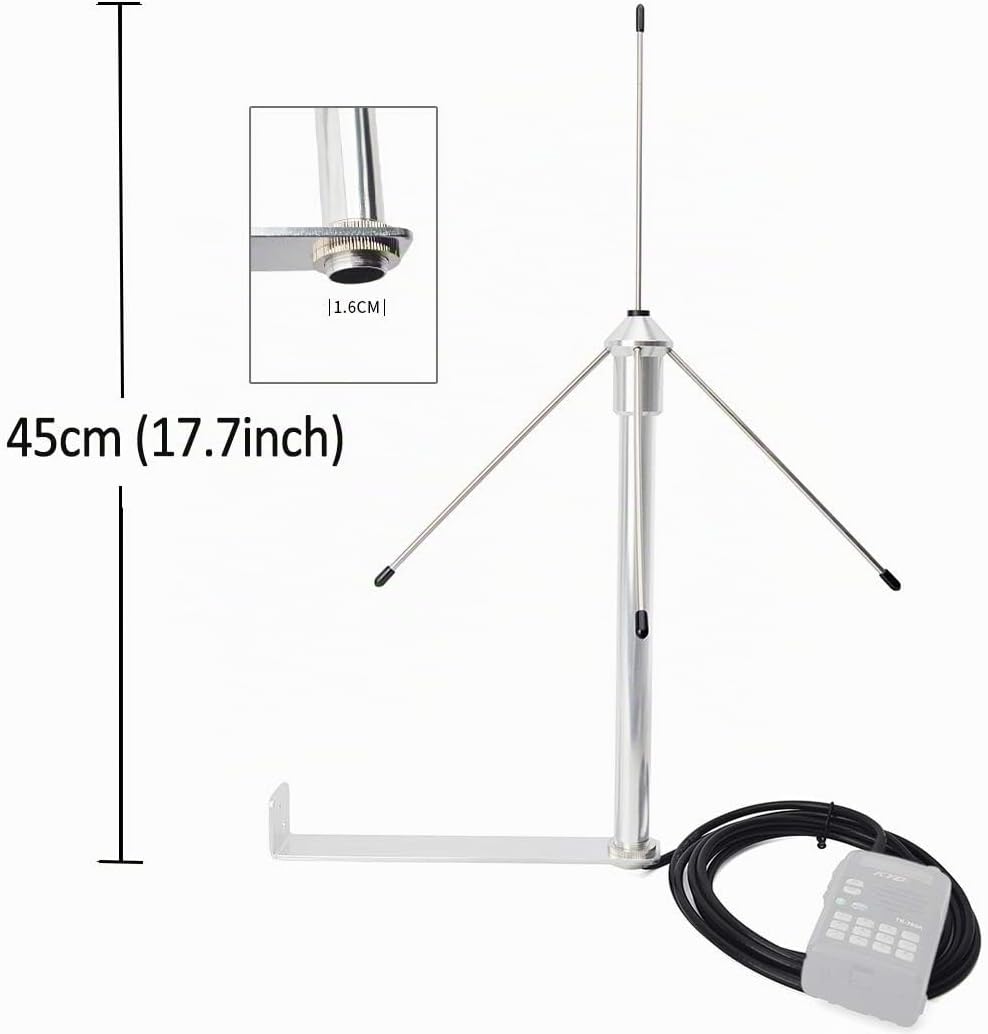HYS 433Mhz 3dbi Omni-Antenne 50 Ohm GSM-Antenne mit 3M (9,8 Fuss) RG58-Koaxialkabel SMA Male Stecker