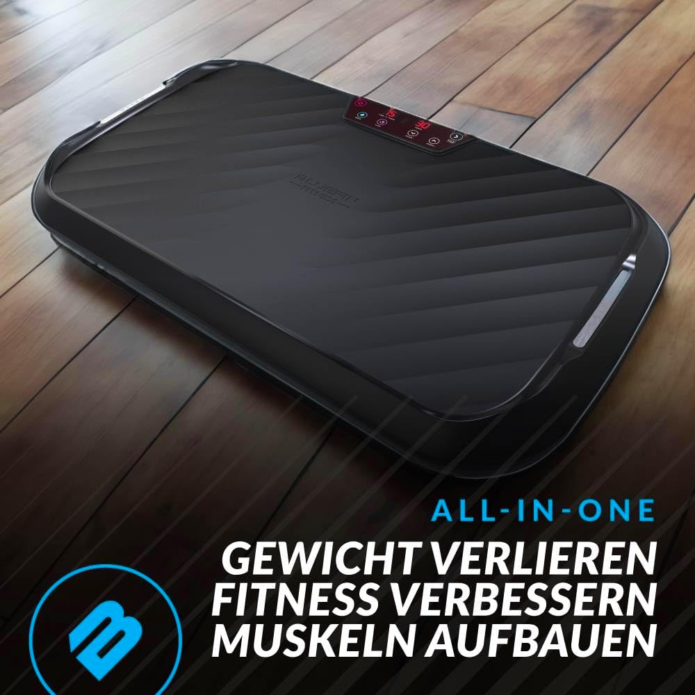 Bluefin Fitness Vibrationsplatte | Fettverbrennung, Muskelaufbau & Ganzkörpertraining | Kompaktes De