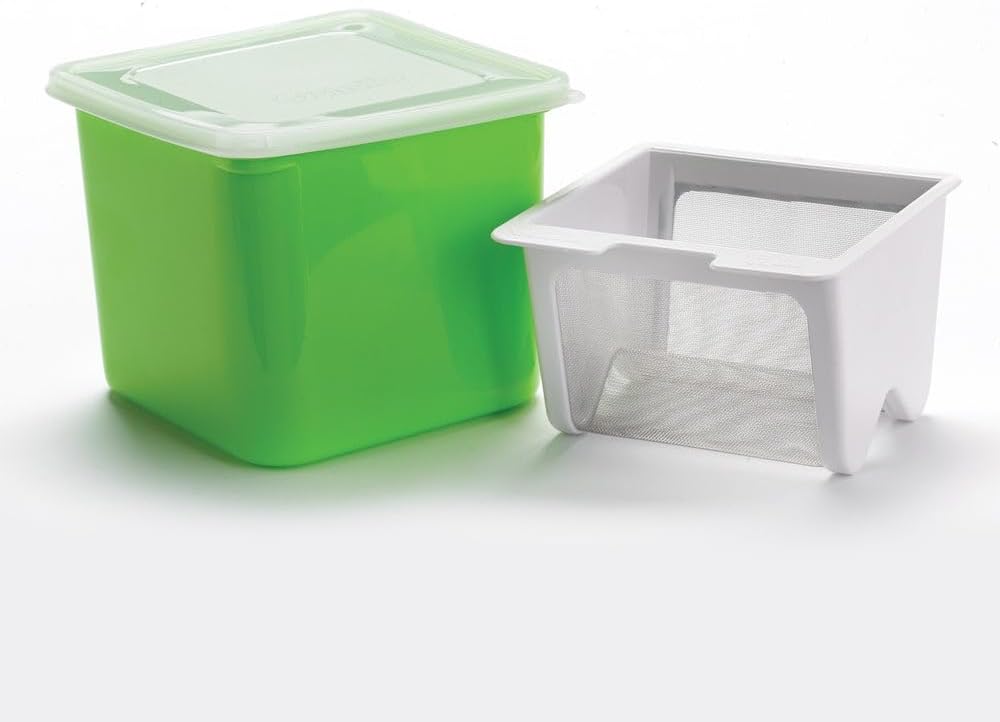 Cuisipro 837426 Joghurt-Käsehersteller, Weiss, 12 x 14 x 14 cm
