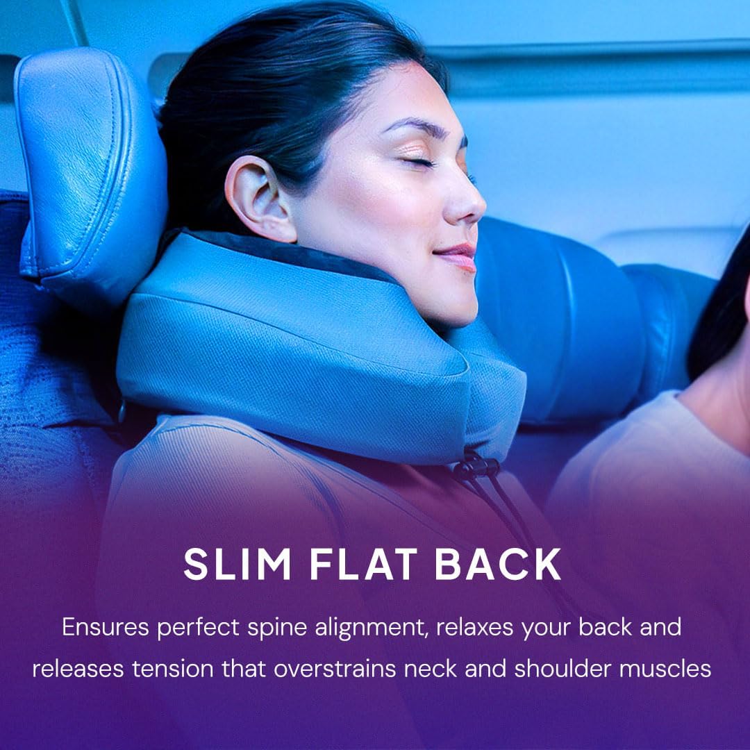 Cabeau Evolution S3 Travel Pillow - Gurte für Flugzeugsitz - Ensures Your Head Won't Fall Forward -