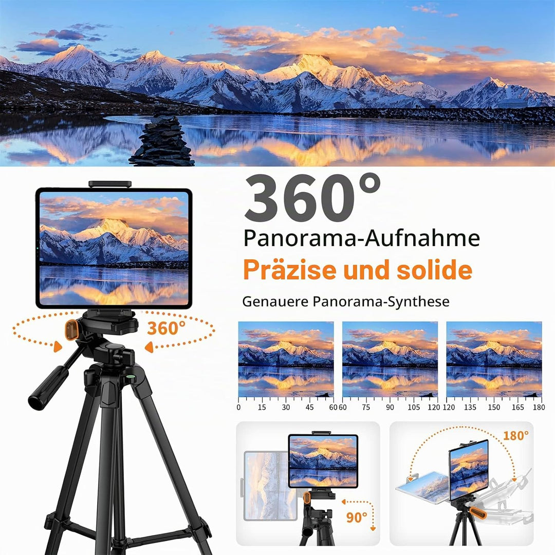 Handy Stativ, 2024 Upgrade 172cm/67inch Kamera Stativ für Smartphone iPad mit Telefonhalterung und F