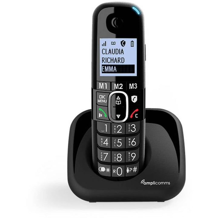Amplicomms BigTel 1500 schnurloses DECT Grosstasten Telefon, Audio-Boost, extra Laute Klingeltöne, H