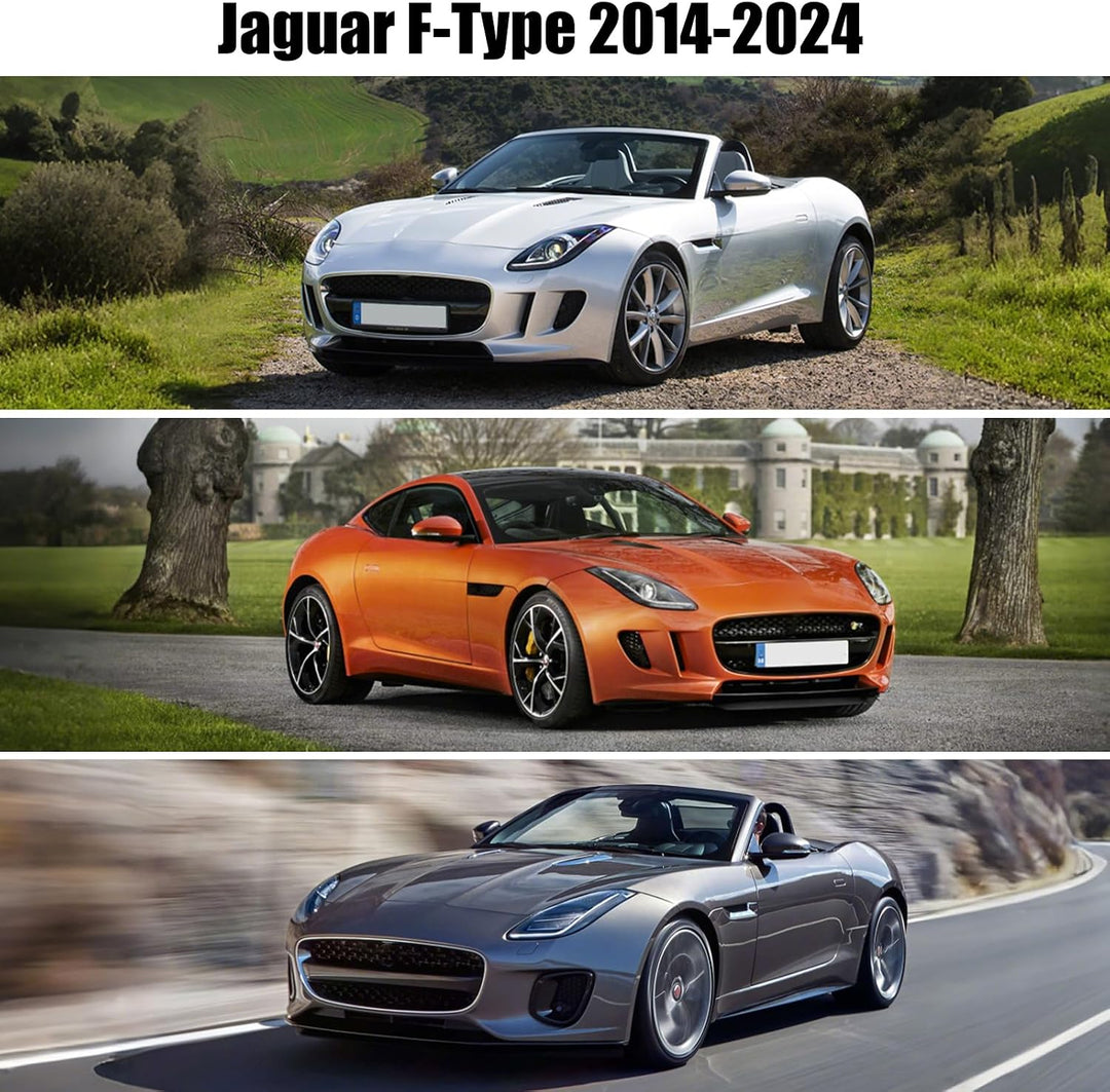 Halbe Autoabdeckung Kompatibel mit Jaguar F-Type 2014-2024, Halbabdeckung wasserdichte Halbgarage mi