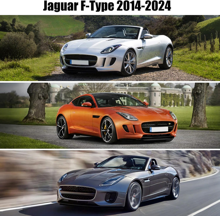 Halbe Autoabdeckung Kompatibel mit Jaguar F-Type 2014-2024, Halbabdeckung wasserdichte Halbgarage mi