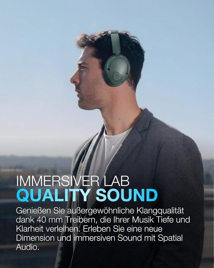 JLab JBuds LUX ANC Smart Noise Cancelling Over Ear Kopfhörer Bluetooth kabellos mit Mikrofon und akt