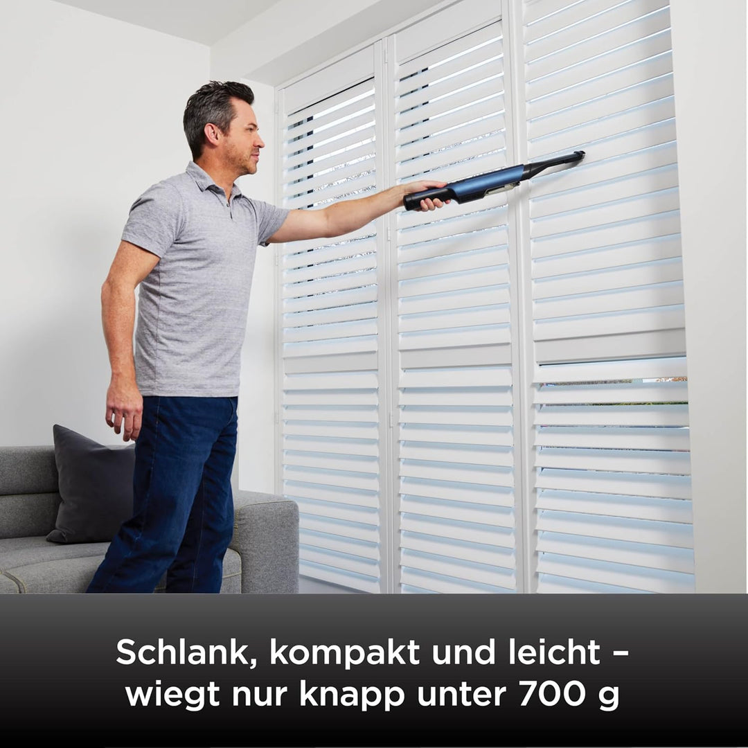 Shark , Kabellos, [WV270EU] WandVac 2.0 Akku-Handstaubsauger,Blau Längere Laufzeit, Extra Saugkraft