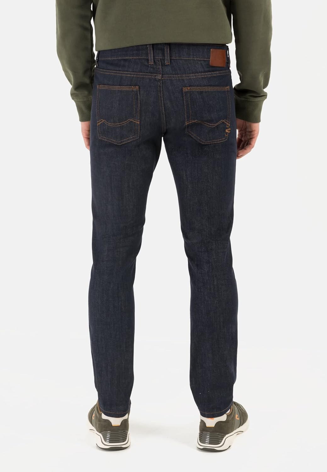 camel active Herren Slim Fit Organic Cotton-Mix Jeans 38W / 36L Dunkelblau, 38W / 36L Dunkelblau
