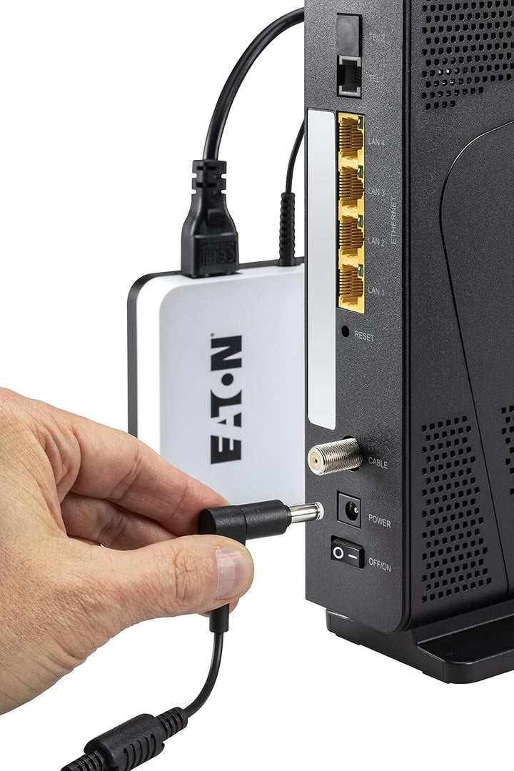 Eaton 3S Mini UPS 3SM36 – DC‑USV 36W – 9/12/15/19V, Lithium‑Ionen, geräuschlos, sichert Router & Sma