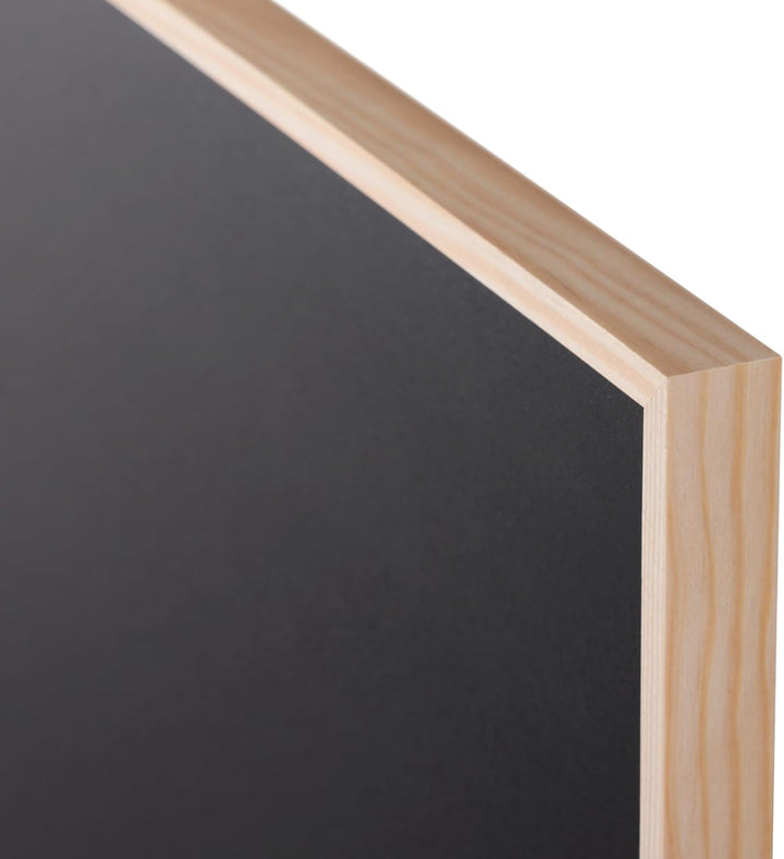Bi-Office Kreidetafel New Basic, Memoboard mit Natur Kiefernholz Rahmen, 885x585 mm Kiefernholz Rahm