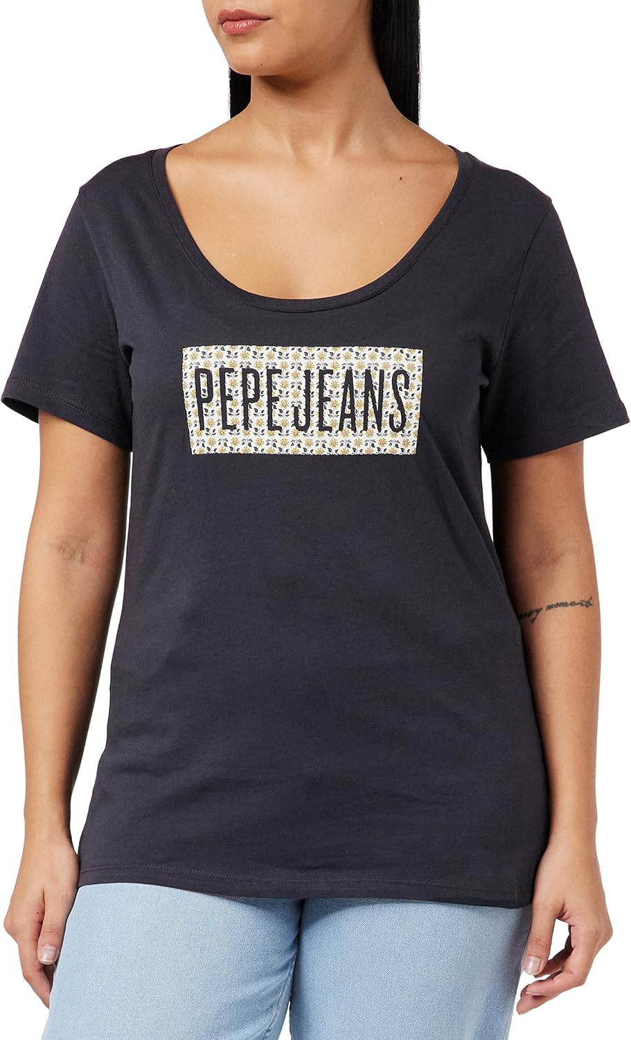 Pepe Jeans Damen Susan T-Shirt XS Schwarz (Black), XS Schwarz (Black)