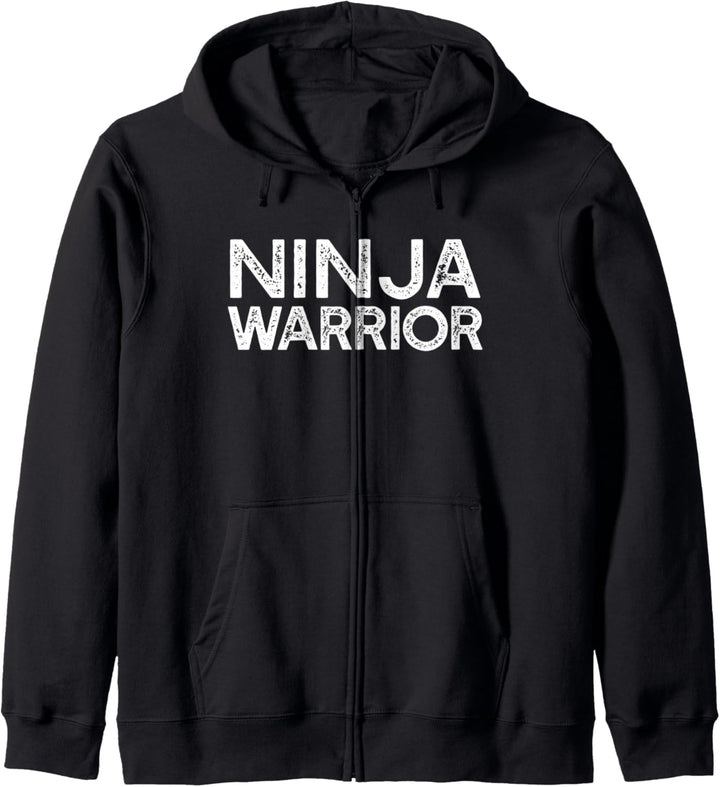 NINJA WARRIOR Parkour Meme Athlet Krieger Kapuzenjacke
