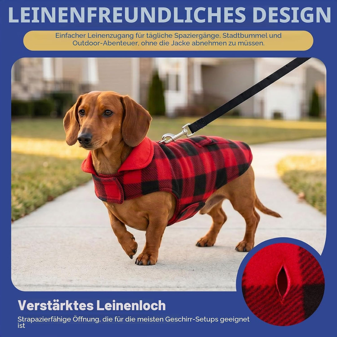 ASENKU Hundemantel für Grosse Hunde 3XL,Warme Hundemantel Winter, Fleece Hundejacke Reversible wasse