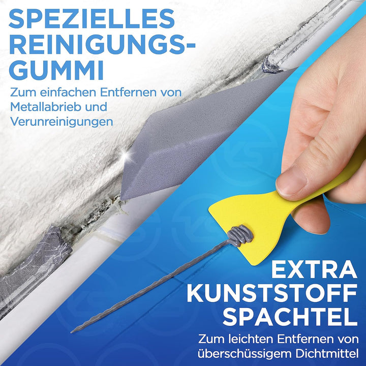KISTEK® Silikonentferner Set (18-teilig) zur Silikon Entfernung und Erneuerung von Acryl- &amp; Silikonf