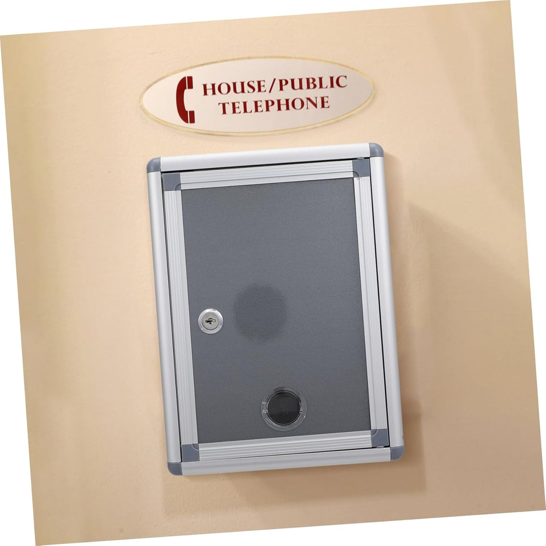 NUOBESTY Kasten Vorschlagsbox Mit Schloss Aluminiumbox Wahlurne Mailbox Vorschlagboxen Outdoor-dekor