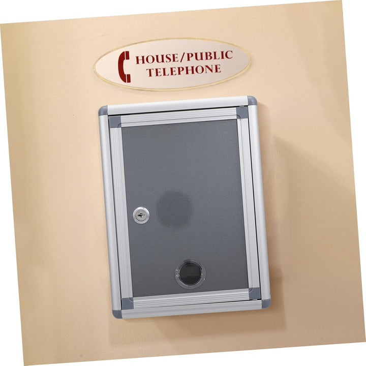 NUOBESTY Kasten Vorschlagsbox Mit Schloss Aluminiumbox Wahlurne Mailbox Vorschlagboxen Outdoor-dekor
