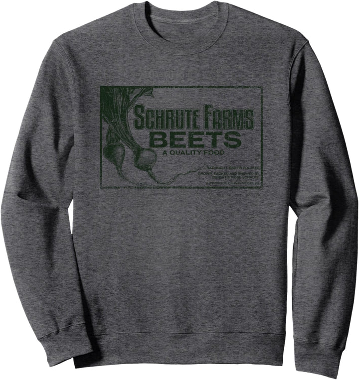 The Office Schrute Farmen Rüben-Kisten-Label Sweatshirt