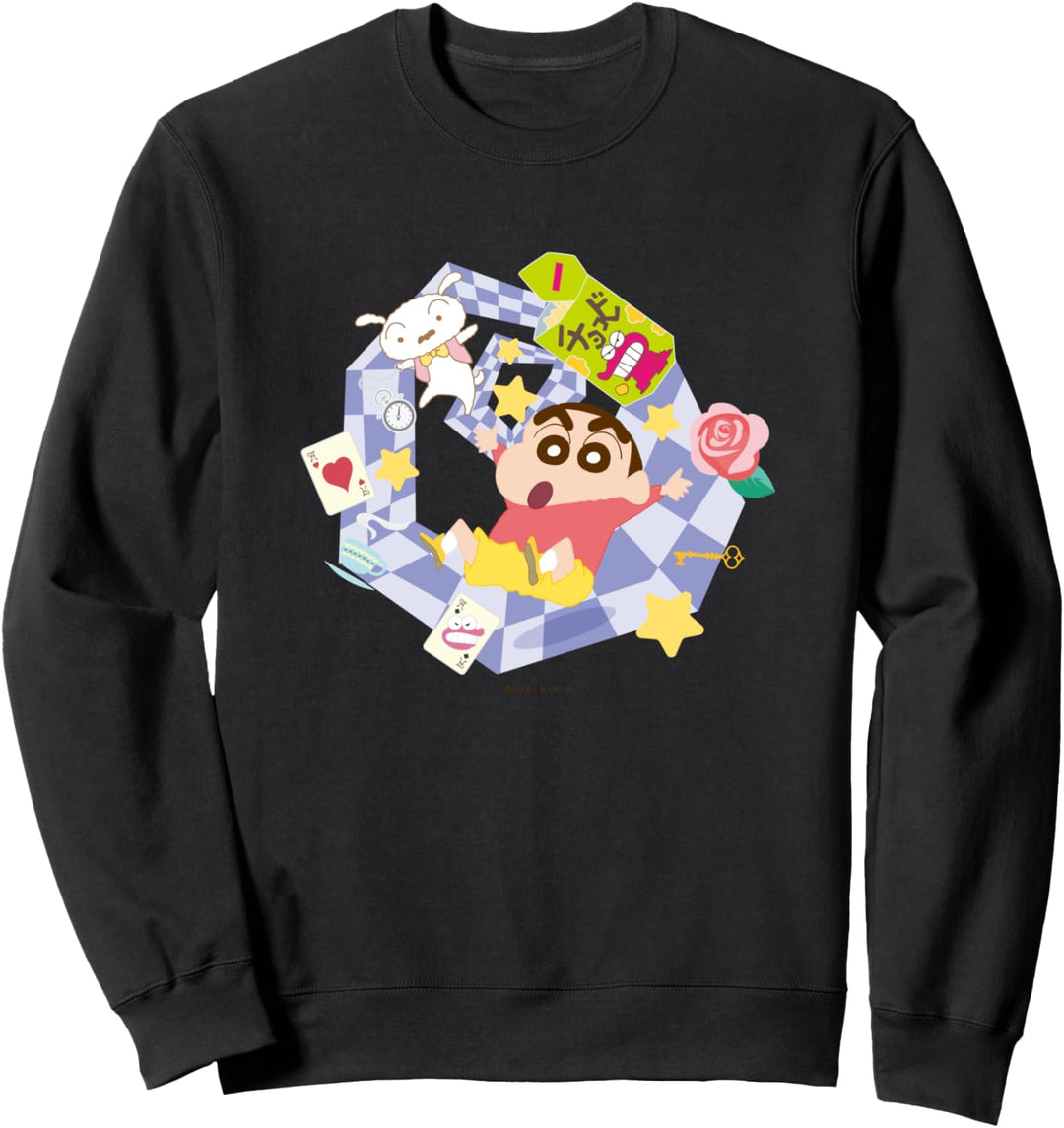 Crayon Shin-chan Round and round! Shin-chan's tea time Sweatshirt