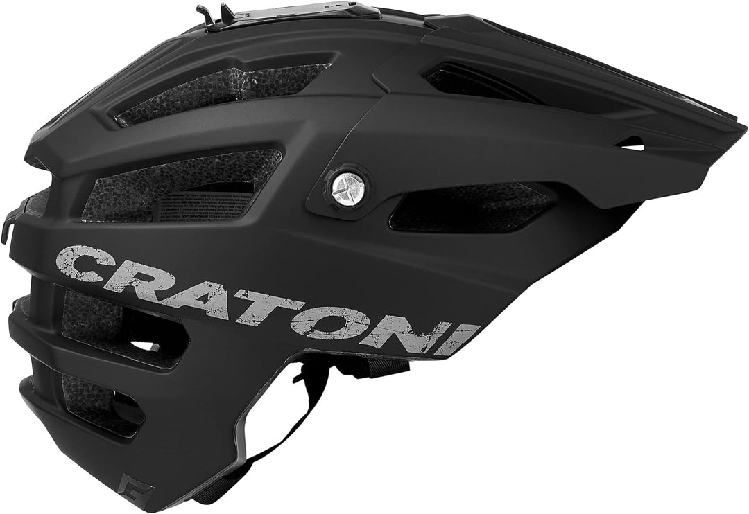 Cratoni AllTrack MTB Helm blau 2022 Fahrradhelm Black Rubber M/L (58-61 cm), Black Rubber M/L (58-61