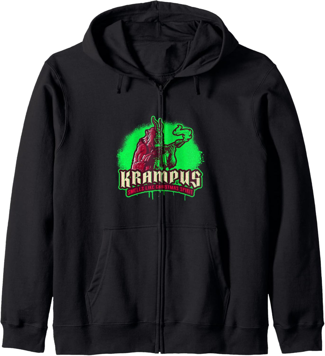 Krampus riecht nach weihnachtlicher Weihnachtsstimmung - Url Kapuzenjacke