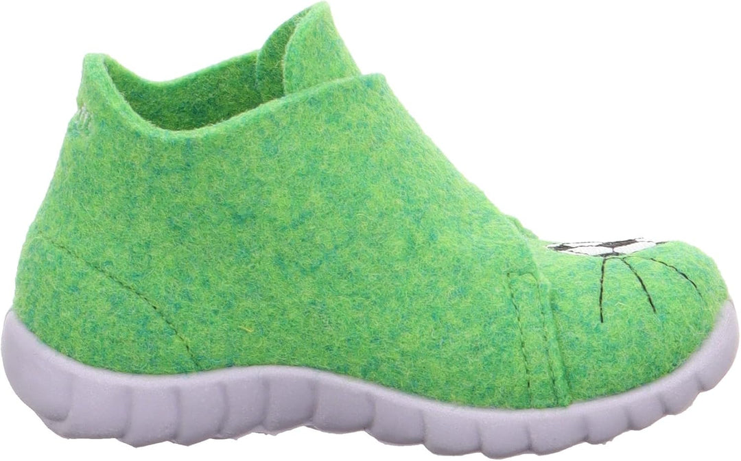 Superfit Jungen Happy WollfilzHausschuh 20 EU Grün 7000, 20 EU Grün 7000