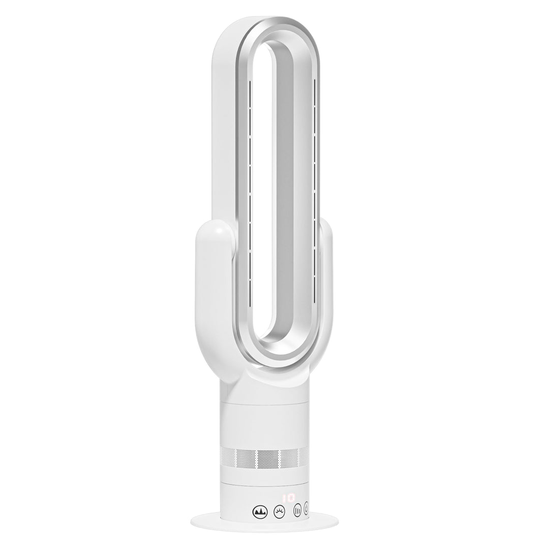 QG830 Bladeless Turmventilator, 2-in-1 Heizgerät & Kühlventilator, 10 Kühl- & 3 Heizstufen, Fernbedi