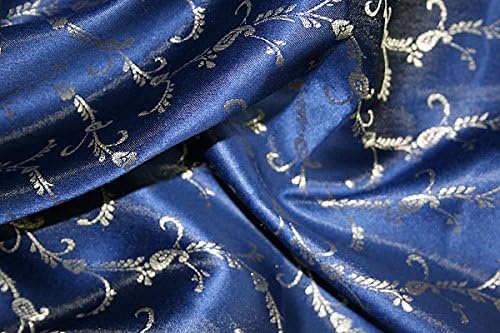 Trendofindia Indischer Bollywood Fashion Sari Stoff Damenkostüm Kleid Royalblau CA111