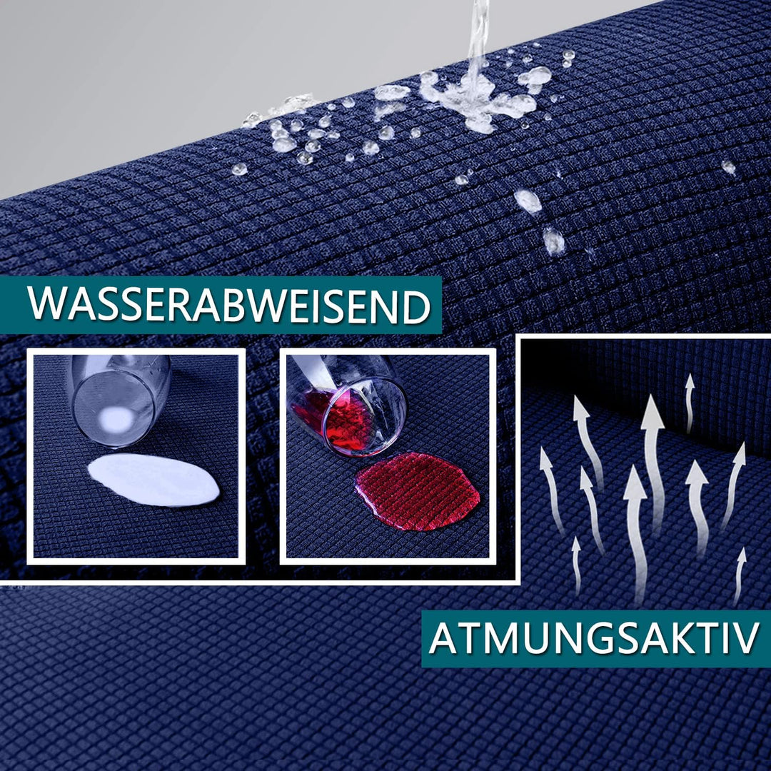 Granbest Premium Wasserabweisend 3 Stück Sektionssofa Sitzkissen Abdeckung Chaise Lounge Sofa Protec