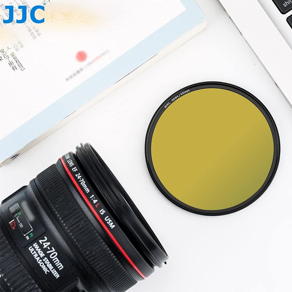 JJC ND64 ND-Filter, 67 mm, Neutraldichtefilter, ultradünn, mehrfach beschichtet, Objektivfilter, Fad