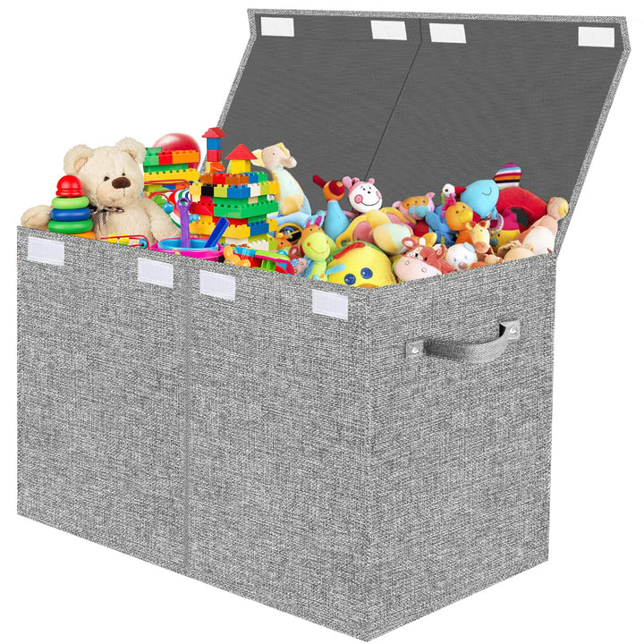 VERONLY Aufbewahrungsbox Spielzeugkiste mit Deckel Kinder - Aufbewahrungsboxen 83L Faltbar Aufbewahr