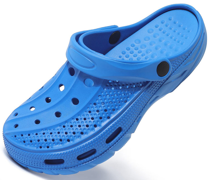 Unisex Clogs Pantoletten Sommer Hausschuhe Strand Sandalen Gartenschuhe mit Fussbett aus Weichem 40/