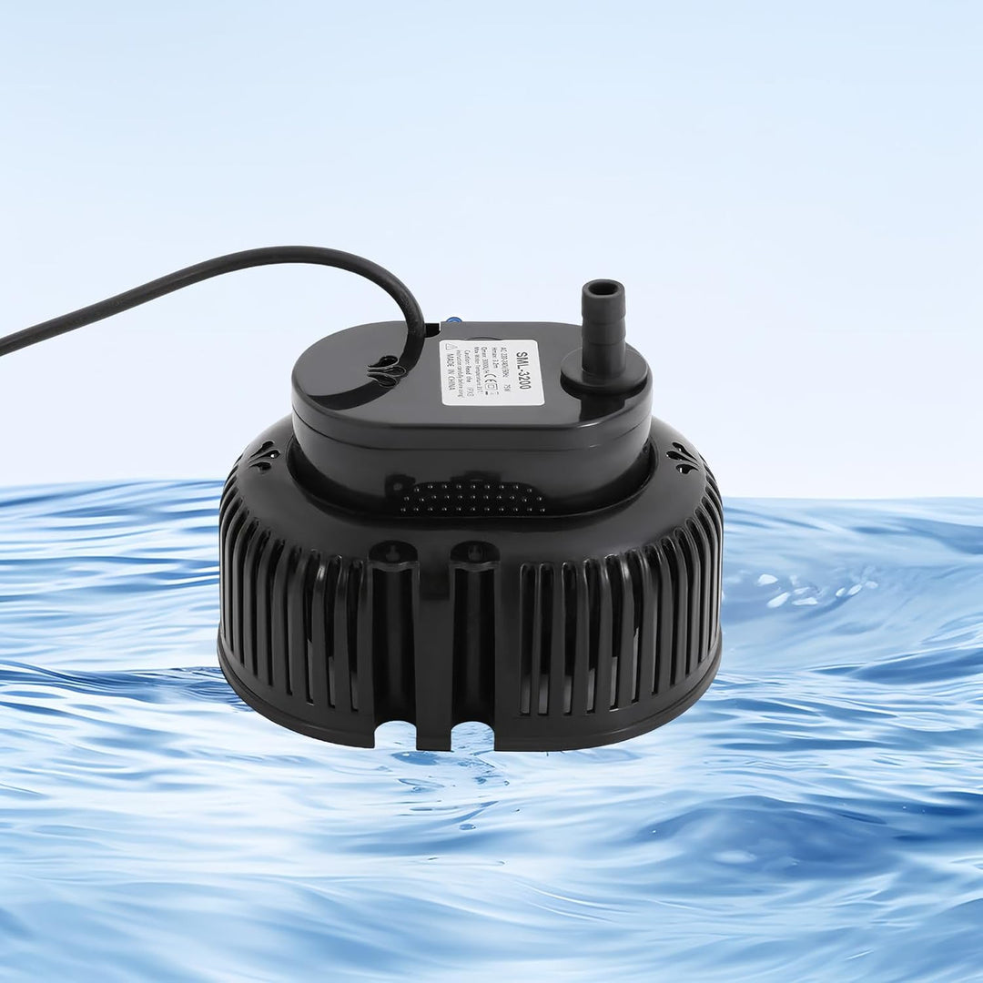75W Poolabdeckungspumpe, 3000 L/H IPX8 Unterwasser Schwimmbecken Abdeckungspumpe, Tauchpumpe für Poo