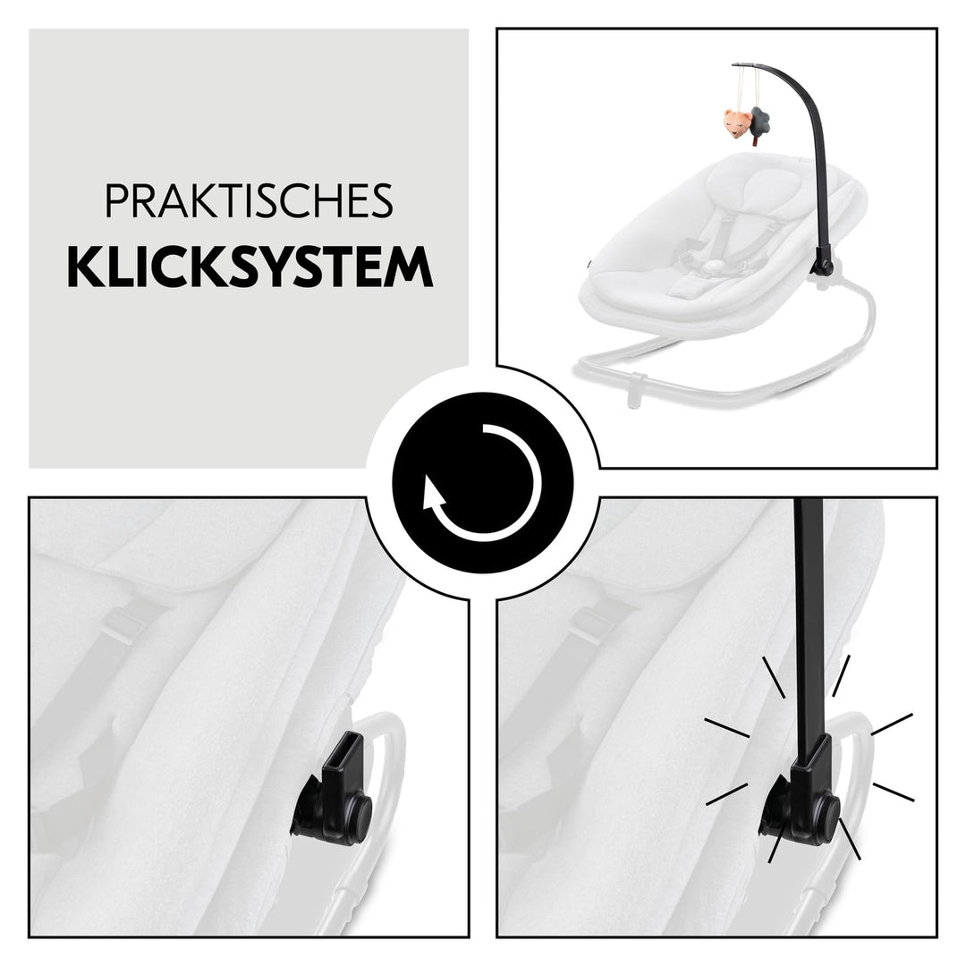 hauck Spielbogen für Highchair Bouncer Babywippe (nicht mit anderen Modellen kompatibel), mit Quiets