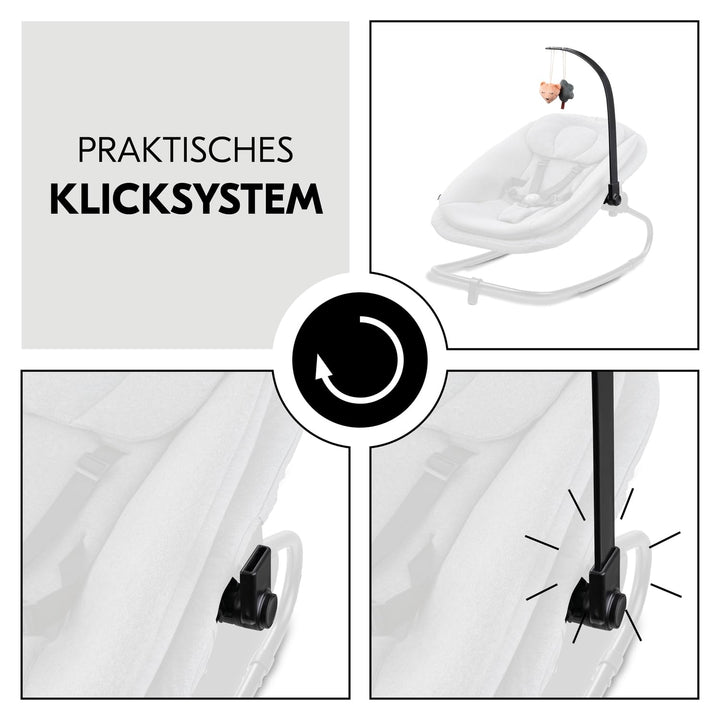 hauck Spielbogen für Highchair Bouncer Babywippe (nicht mit anderen Modellen kompatibel), mit Quiets